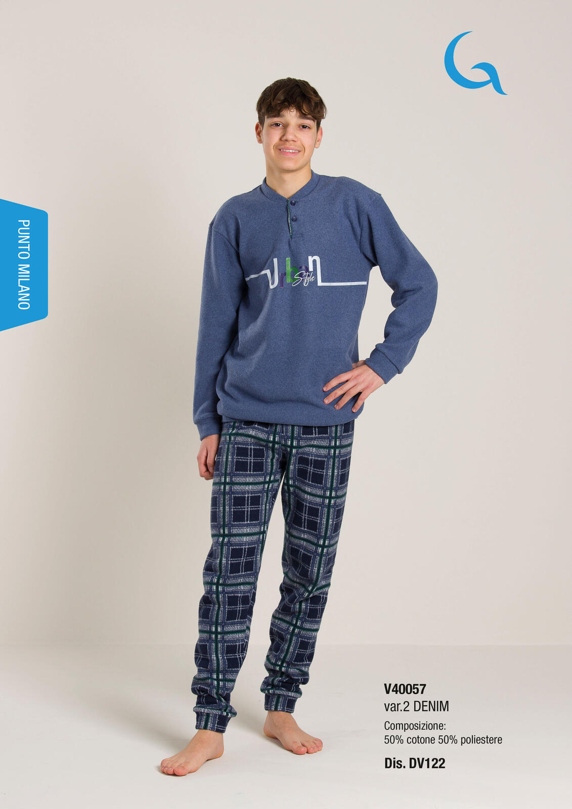 PIGIAMA RAGAZZO M/L V40057 Tellini S.r.l. Ingrosso Abbigliamento